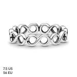 PANDORA Sterling Silver Infinity Band Ring - Size 7