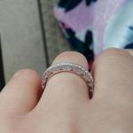 Stackable CZ Wedding Band Ring for Women