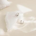Adjustable 925 Sterling Silver Huggie Ear Cuffs