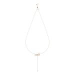 Swarovski Women's Bow Pendant Necklace in Rose-Gold