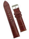 Handmade Light Brown Leather Watch Band for Men