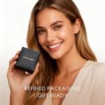 Moissanite 3-Stone Engagement Ring in Sterling Silver