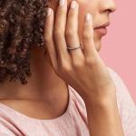 PANDORA Halo Sparkle Hearts Ring in Silver