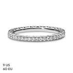 PANDORA Halo Sparkle Hearts Ring in Silver