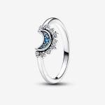 Pandora Sparkling Blue Moon Ring for Women
