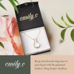 Emily C Ring Holder Necklace for Weddings & Gifts