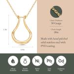 Emily C Ring Holder Necklace for Weddings & Gifts