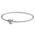 PANDORA Sterling Silver Ball Clasp Bangle Bracelet