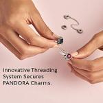 PANDORA Sterling Silver Ball Clasp Bangle Bracelet