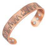 Wildlife Men's Copper Magnetic Bangle Bracelet