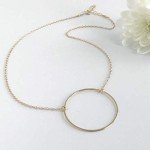 Open Circle Necklace - 14k Gold Filled