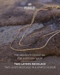Gold Two Layers Adjustable Necklace by Purelei®