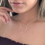 Open Circle Necklace - 14k Gold Filled
