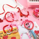 100 Pcs Colorful Heishi Stretch Bracelets Set