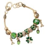 Irish Beaded Charm Bracelet for St. Patrick's Day