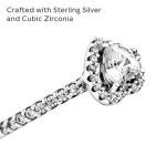 PANDORA Sterling Silver Elevated Heart Promise Ring