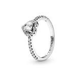 PANDORA Sterling Silver Elevated Heart Promise Ring