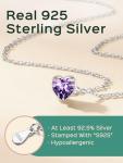 Sparkling Birthstone Pendant Necklace in Sterling Silver