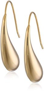 18k Gold Plated Sterling Silver Teardrop Earrings