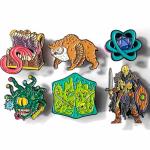 D&D Enamel Pins Set: Creatures & Accessories