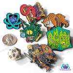 D&D Enamel Pins Set: Creatures & Accessories