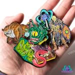D&D Enamel Pins Set: Creatures & Accessories
