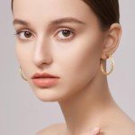 14K Gold Trendy Hoop Earrings for Women