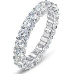 Moissanite Eternity Ring, 5.3ct Sterling Silver