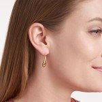 18k Gold Plated Sterling Silver Teardrop Earrings