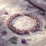 Purple Amethyst Chunky Cluster Statement Necklace