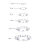 1 Carat 14K White Gold Lab Grown Diamond Eternity Ring