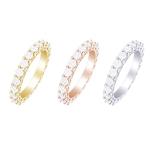 1 Carat 14K White Gold Lab Grown Diamond Eternity Ring