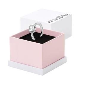 PANDORA Sparkle Halo Ring with Clear Zirconia