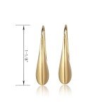 18k Gold Plated Sterling Silver Teardrop Earrings
