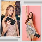 Elegant Rhinestone Evening Clutch & Jewelry Set