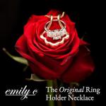 Emily C Ring Holder Necklace for Weddings & Gifts