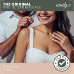 Emily C Ring Holder Necklace for Weddings & Gifts