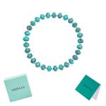 Turquoise Sterling Silver Bead Bracelet for Her