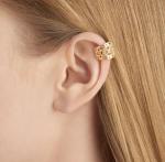 Celtic Heart Non-Piercing Silver Ear Cuffs