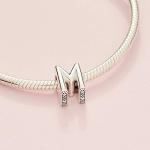 Pandora Sterling Silver Letter M Charm 797467