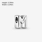 Pandora Sterling Silver Letter M Charm 797467