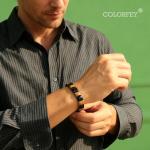 Men's Healing Crystal Beaded Bracelet - Tiger Eye & Obsidian