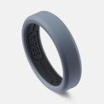 Men's Beveled Edge Silicone Wedding Band - 8mm