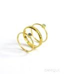 Minimalist 18k Gold Vermeil Birthstone Stacking Rings