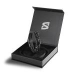 Men's Black Leather Braided Bracelet with Gift Box
