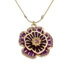 Betsey Johnson Floral Layered Necklace for Women