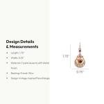 Vintage-Inspired Rose Gold Amethyst Flower Earrings