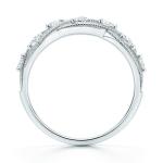 Woven Sterling Silver Art Deco CZ Statement Ring