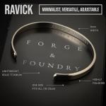 Men's Minimalist Titanium Cuff Bracelet - Waterproof