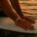 Men's Minimalist Titanium Cuff Bracelet - Waterproof
